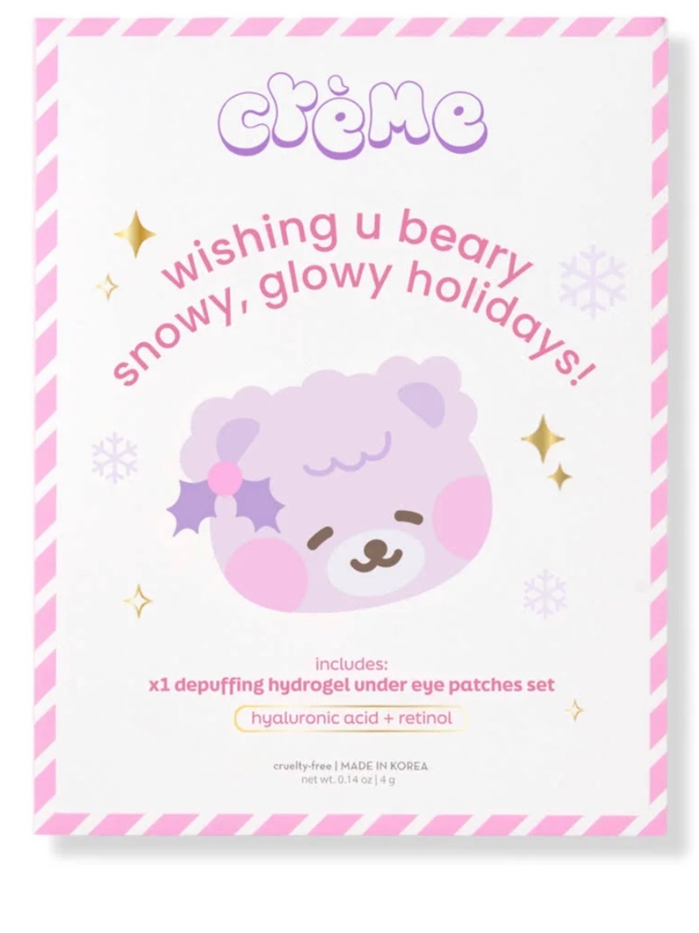 (7/3) special The Crème Shop Holiday Under Eye Patch Greeting Card Set – 3 Pack